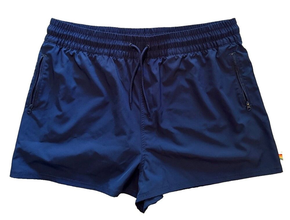 Ocean Pacific OP Shorts Mens XXL Blue Swim Trunks Elastic Waist Drawstring